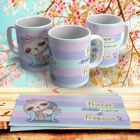 Caneca Prazer meu nome é Preguiça