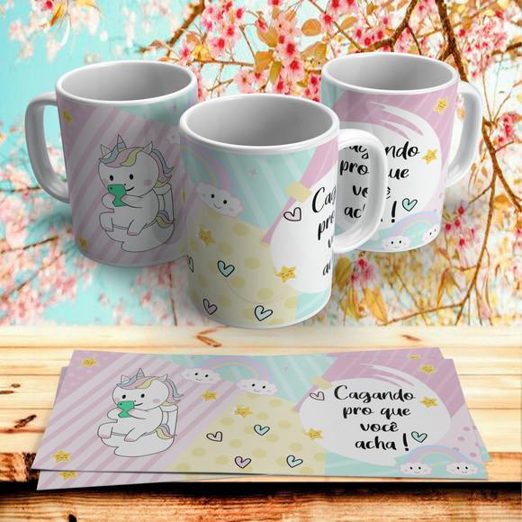 Caneca Unicórnio Cagando pro que você acha #2