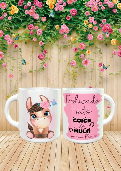 Caneca Delicada Feito Coice de Mula
