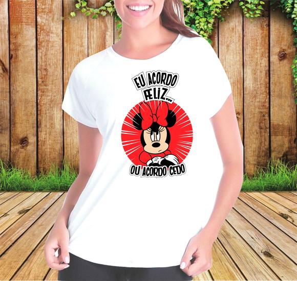 Camiseta Eu Acordo Feliz ou Acordo Cedo #3