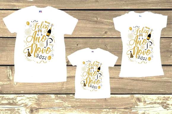 Kit 20 Camisetas Personalizadas Feliz 2025