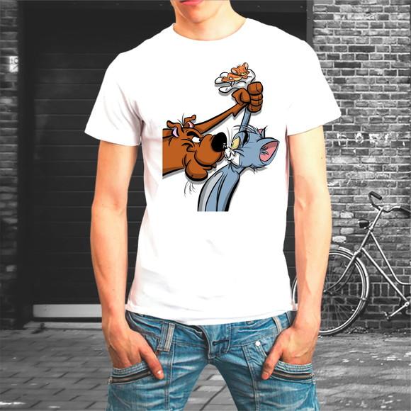 Camiseta Scooby Tom E Jerry