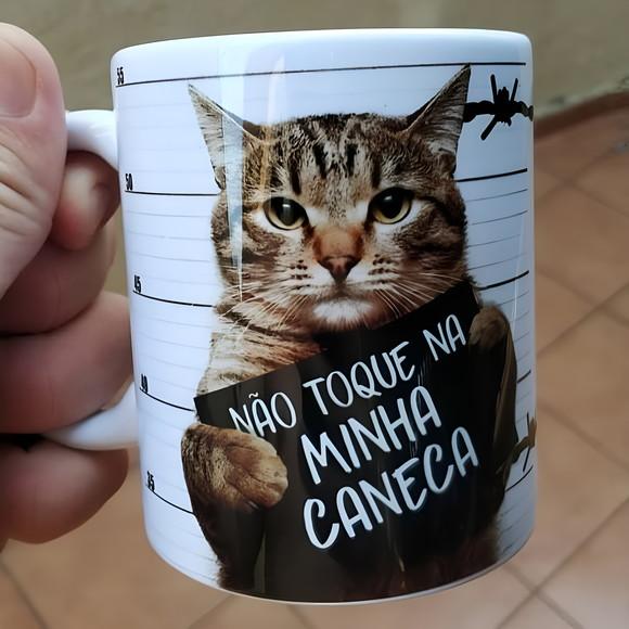 Caneca Gato Não Toque na Minha Caneca