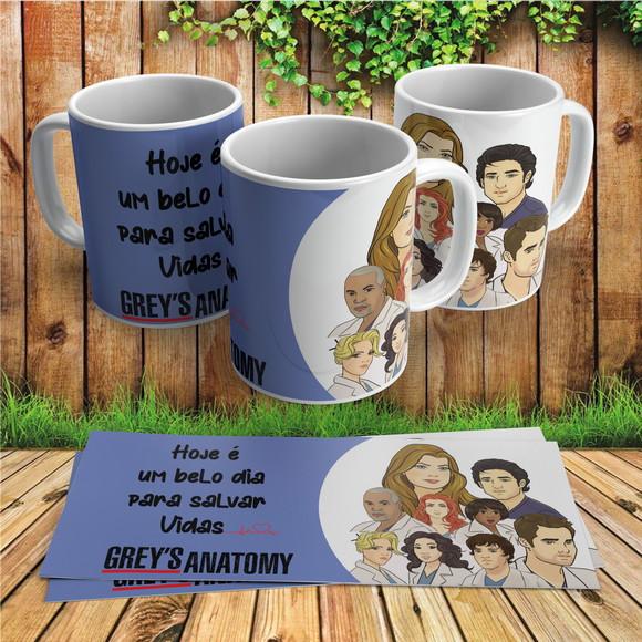 Caneca Grey's Anatomy Um belo dia para Salvar Vidas