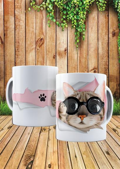 Caneca Gato Estiloso