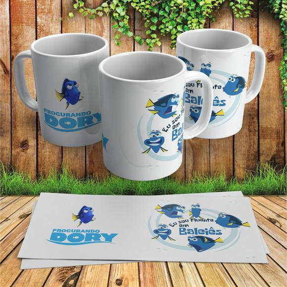 Caneca Procurando Dory Sou Fluente em Baleiês