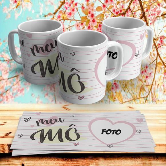 Caneca Dia dos Namorados Meu Mô com Foto