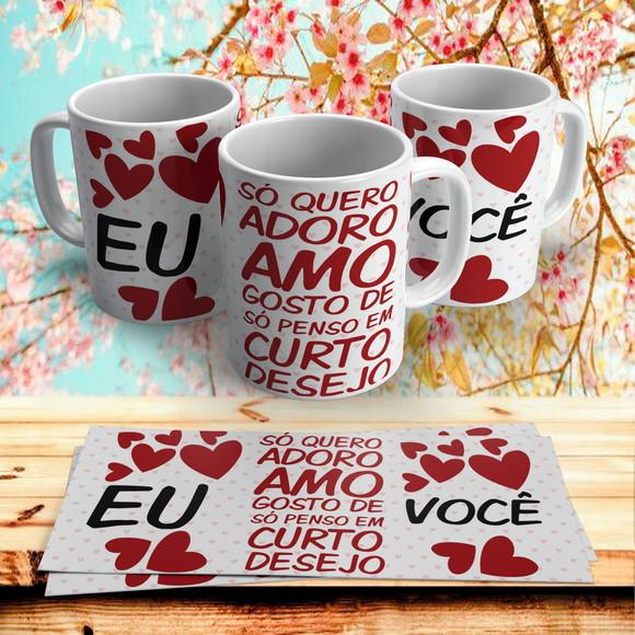 Caneca Dia dos Namorados Eu Amo Você