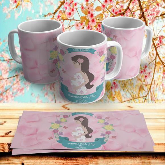 Caneca Dia das Mães Mamãe Gestante #2
