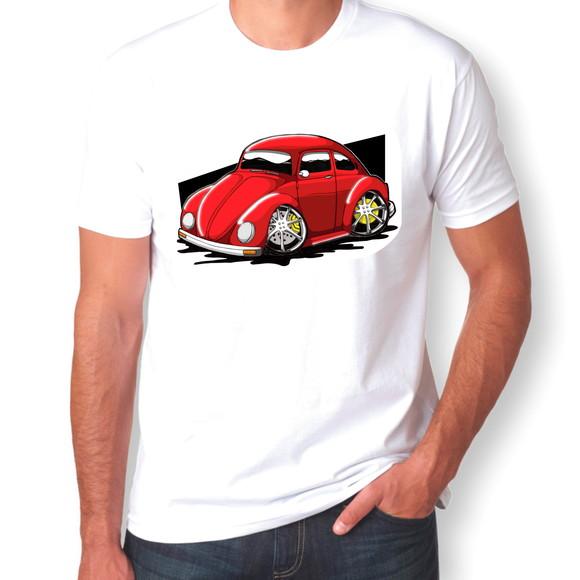 Camiseta Fusca Vermelho Turbinado