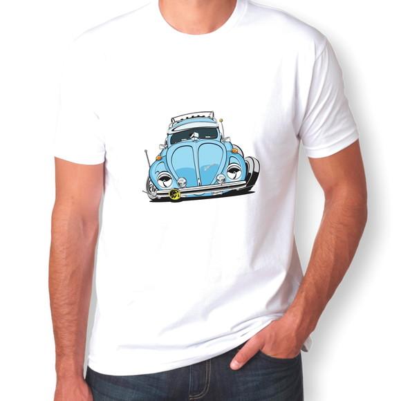 Camiseta Fusca Azul Turbinado
