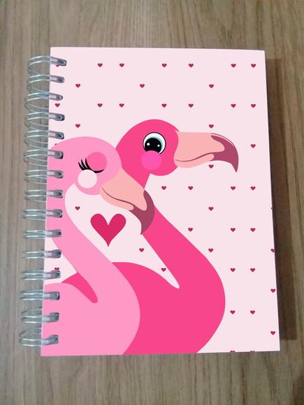 Agenda Personalizada Casal de Flamingos
