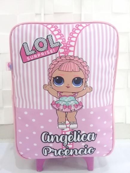 Mochila Escolar LoL com Carinho Personalizada com Nome