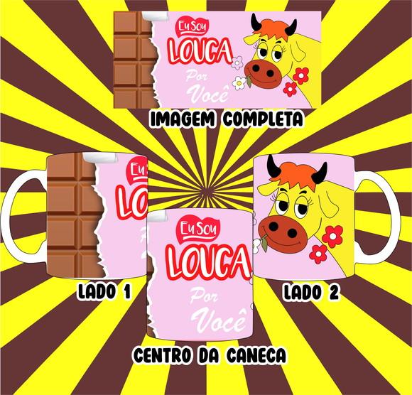 Caneca Chocolate Lollo Sou Louca Por Você (versão Rosa)