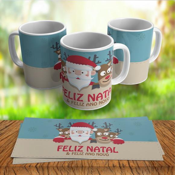 Caneca Feliz Natal Feliz Ano Novo