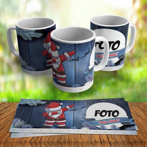 Caneca Personalizada Feliz Natal com Foto