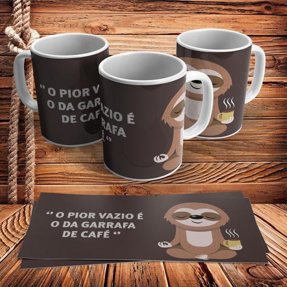 Caneca O Pior Vazio É O Da Garrafa De Café