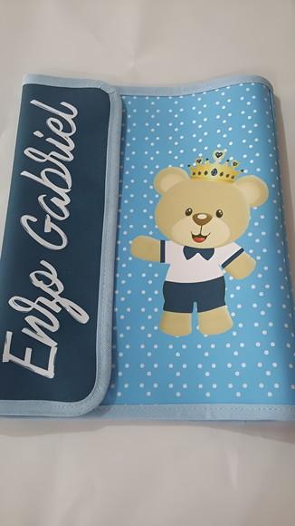Capa Porta Documentos do Bebê Urso Príncipe