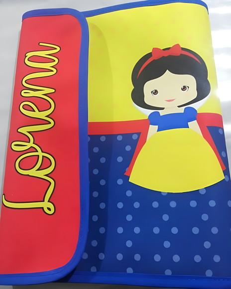 Capa Porta Documentos do Bebê Branca de Neve