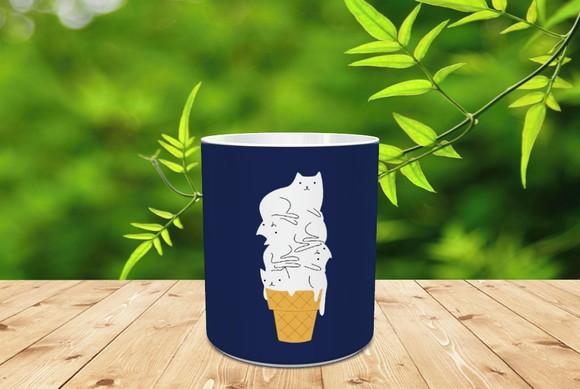 Caneca Sorvete De Gato