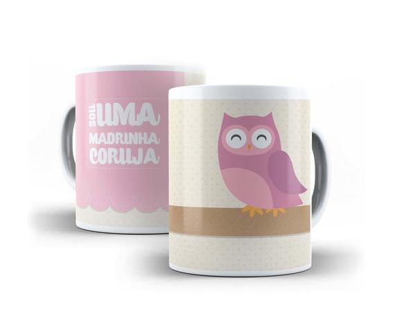 Caneca Madrinha Coruja