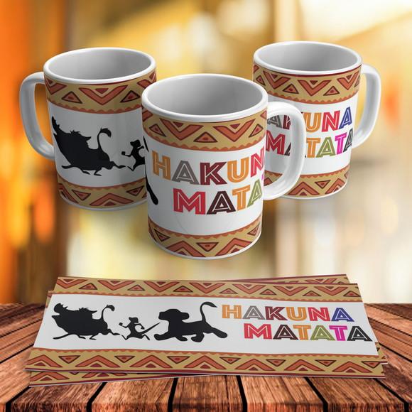 Caneca Hakuna Matata ( O Rei Leão)