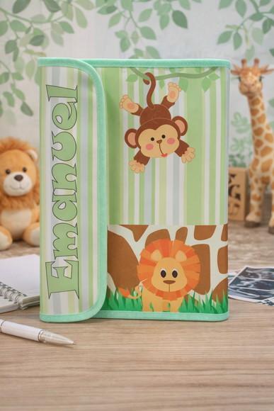 Capa Porta Documentos Bebê Safári