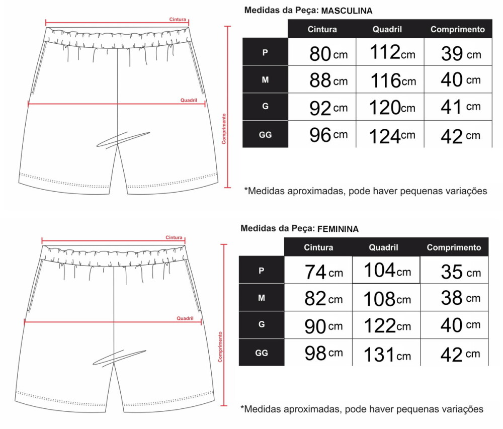 Kit com 6 Shorts Personalizado com Foto