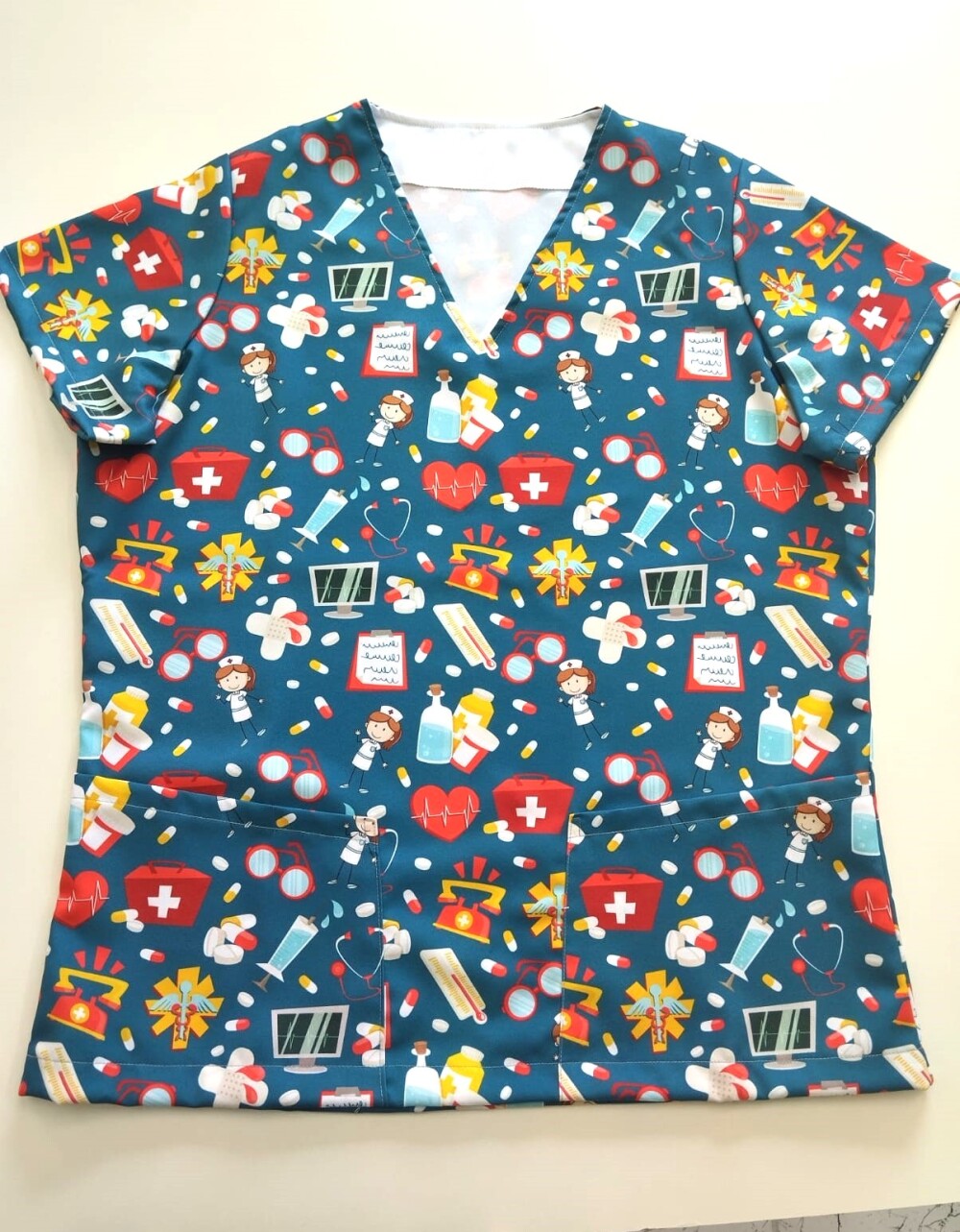 Scrub Materiais Enfermagem com 2 Bolsos