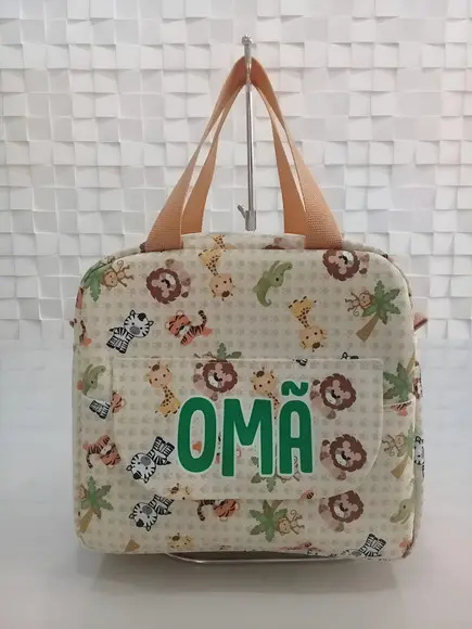 Bolsa para Bebê Safári (com Nome)