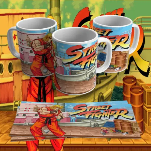 Caneca Street Fighter Ken