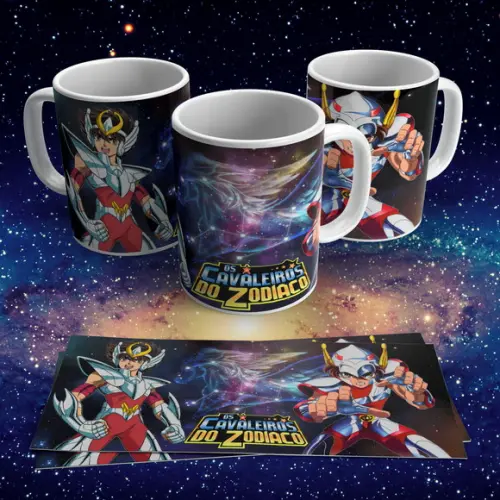 Caneca Cavaleiros do Zodíaco Seiya Pégaso