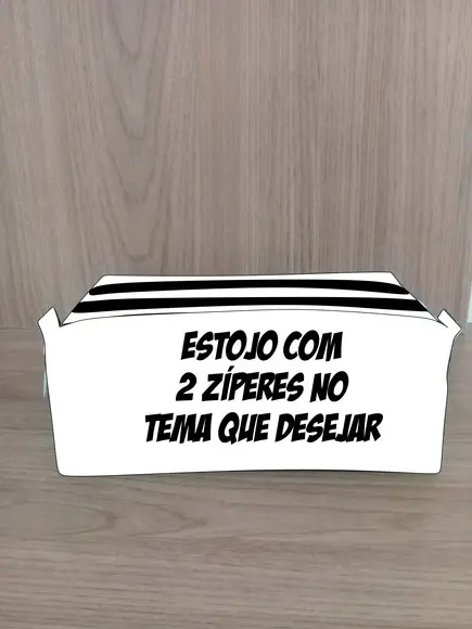 Estojo Escolar com 2 Zíperes no Tema Que Desejar