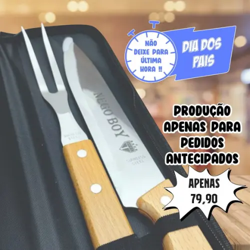 Kit Churrasco Personalizado Dia dos Pais