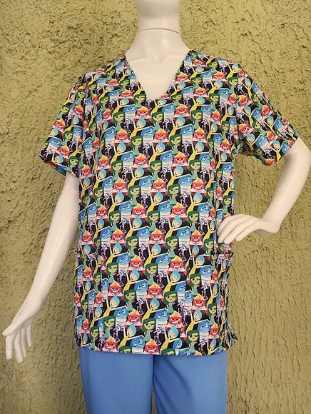 Scrub Pijama Cirúrgico Divertidamente 2 com 2 Bolsos