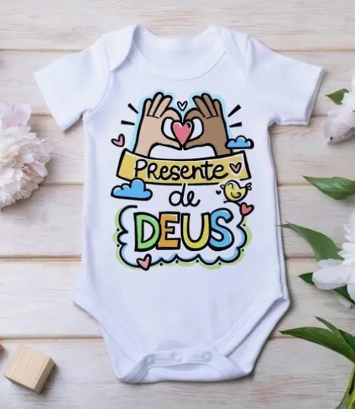 Body para Bebê Presente de Deus