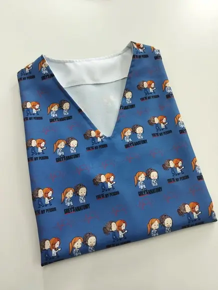 Scrub Cirúrgico Pijama Hospitalar c/ 2 Bolsos Grey's Anatomy