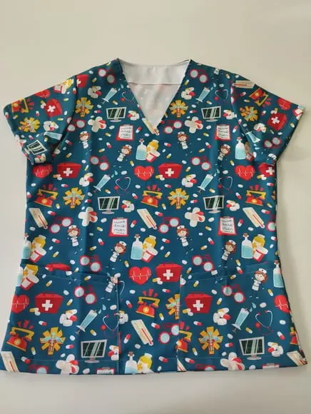 Scrub Materiais Enfermagem com 2 Bolsos