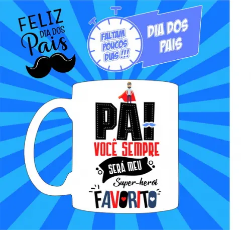 Caneca Pai Meu Super Herói Favorito