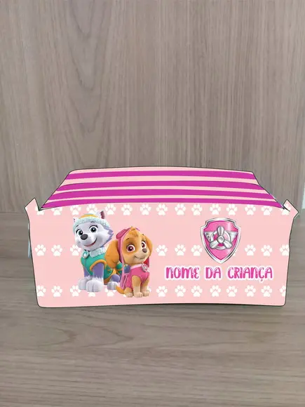 Estojo Escolar com 4 Zíperes Skye Patrulha Canina