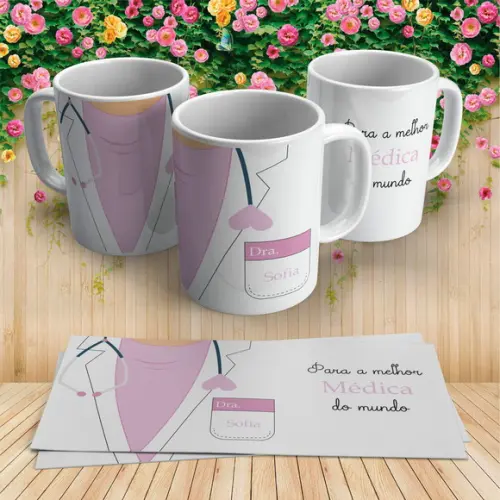 Caneca Melhor Médica do Mundo