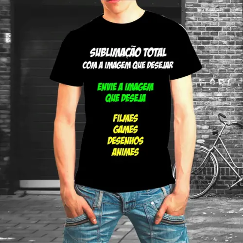 Camisetas Sublimação Total no Tema Que Desejar