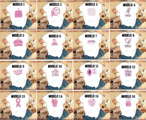 Camisetas Outubro Rosa 2024