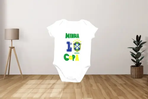 Body Para Bebê Minha Primeira Copa