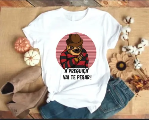 Camiseta A Preguiça Vai Te Pegar