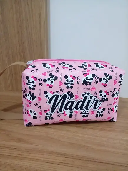 Necessaire Box Panda (com Nome)
