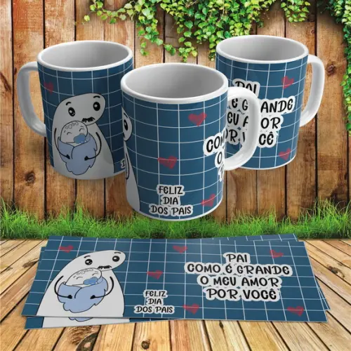 Caneca Pai Como É Grande Meu Amor Por Você