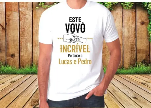 Camiseta Este Vovô Incrível Pertence A (nome)