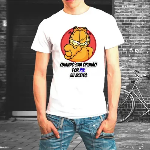 Camiseta Quando sua Opinião for pix eu aceito