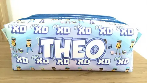 Estojo Escolar com 3 Zíperes Pkxd